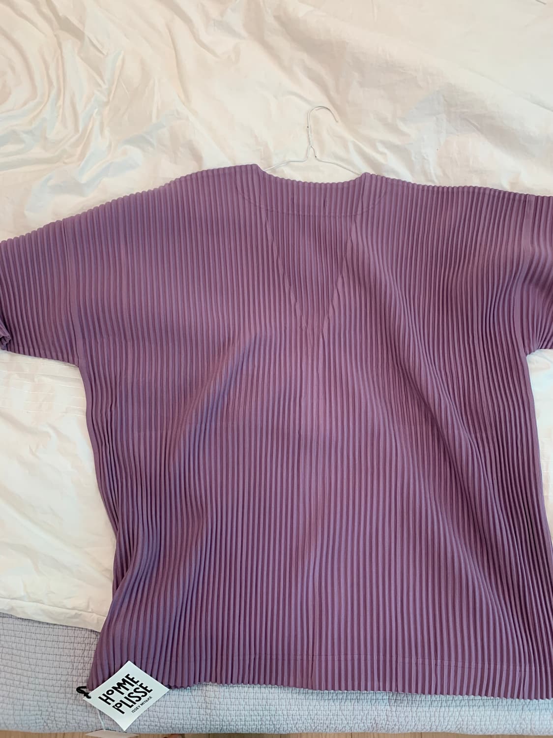 옴므플리세 25년 4월 먼슬리 가디건 퍼플 색상 상품이미지3