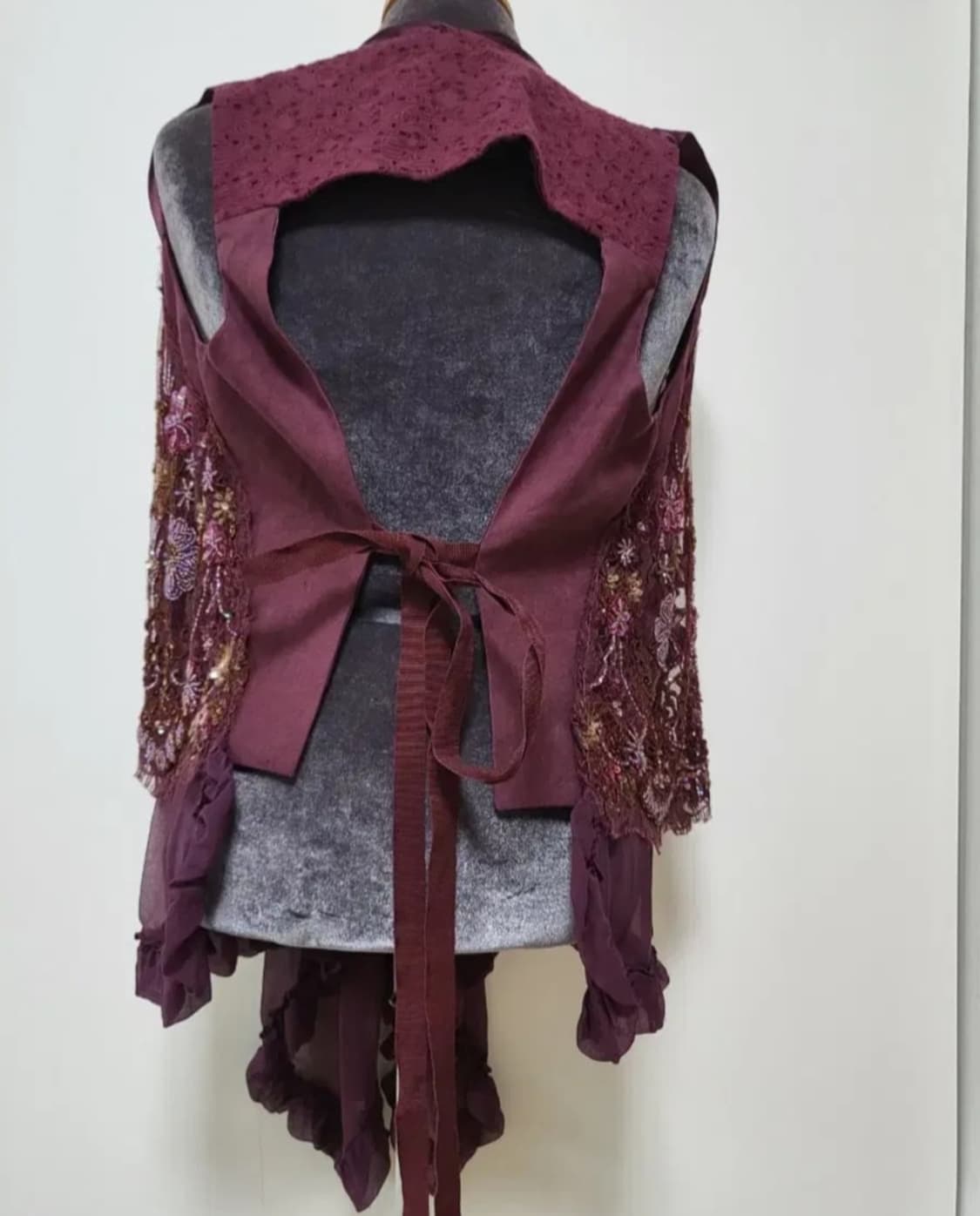 안토니오 마라스 실크 장식 베스트 조끼 Antonio Marras 상품이미지5