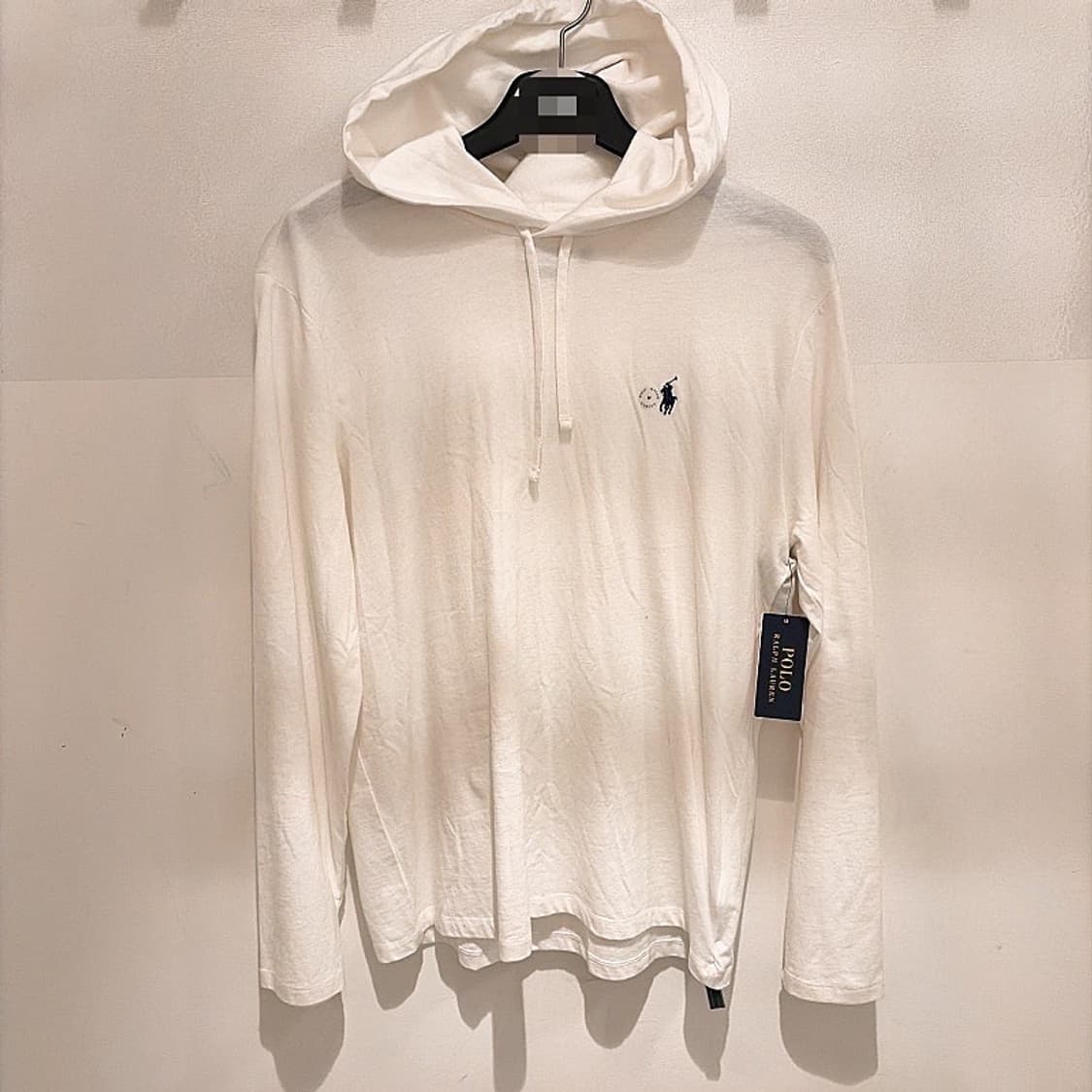 (정품/새상품) 폴로 랄프로렌 남성 화이트 후드 롱슬리브 상품이미지1