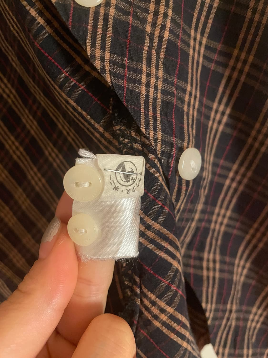 BURBERRY check pattern shirt 상품이미지3