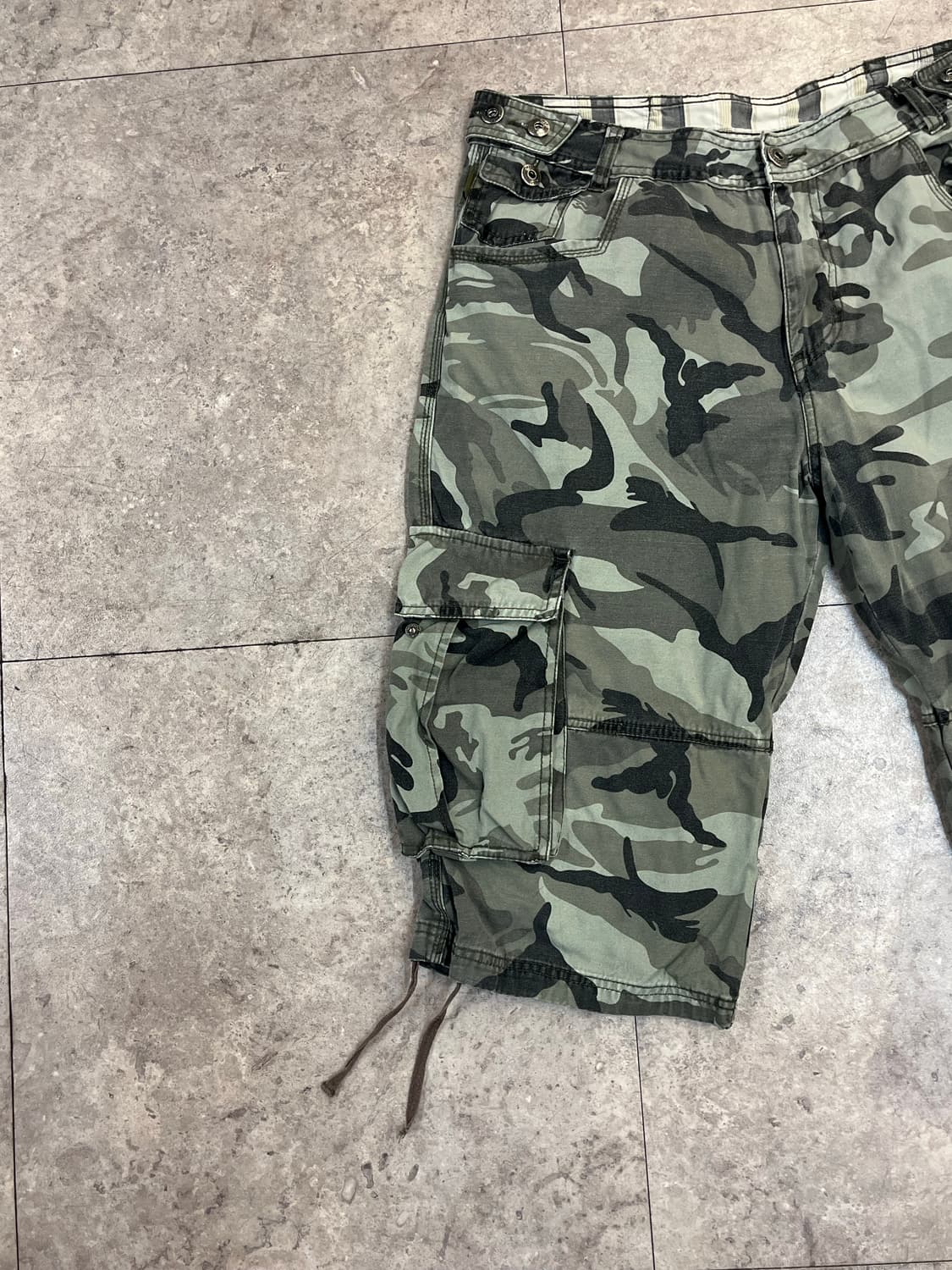 빈티지 카모 카고 하프 팬츠 36 #csz3554 상품이미지4