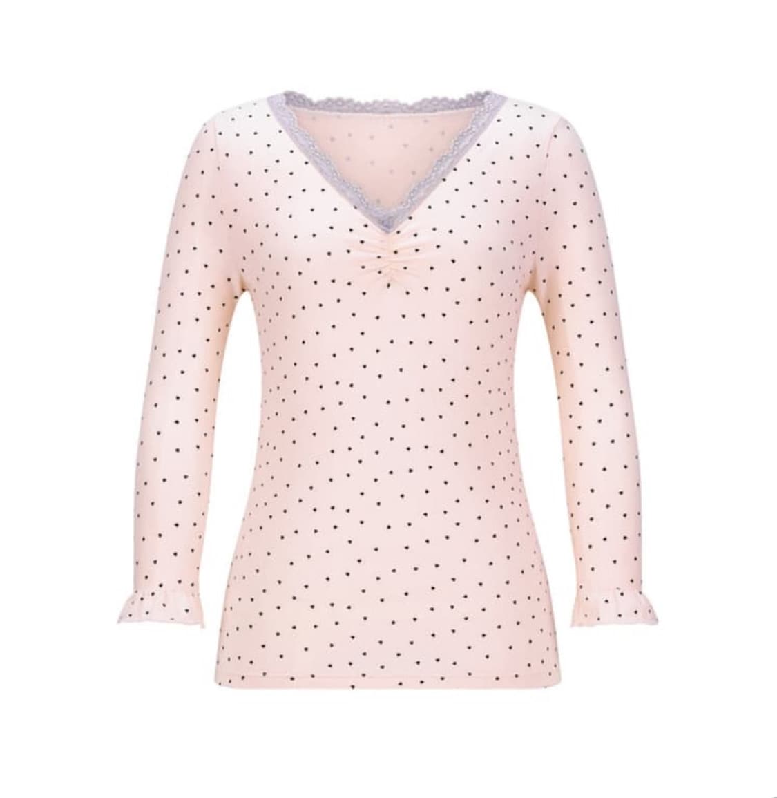 샵페어리 미니하트 레이스탑 라이트핑크 상품이미지1