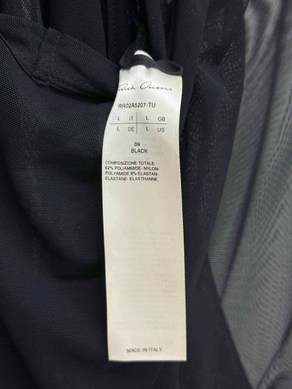 Rick Owens / 블랙 숏 바나나 니트 / L 상품이미지4