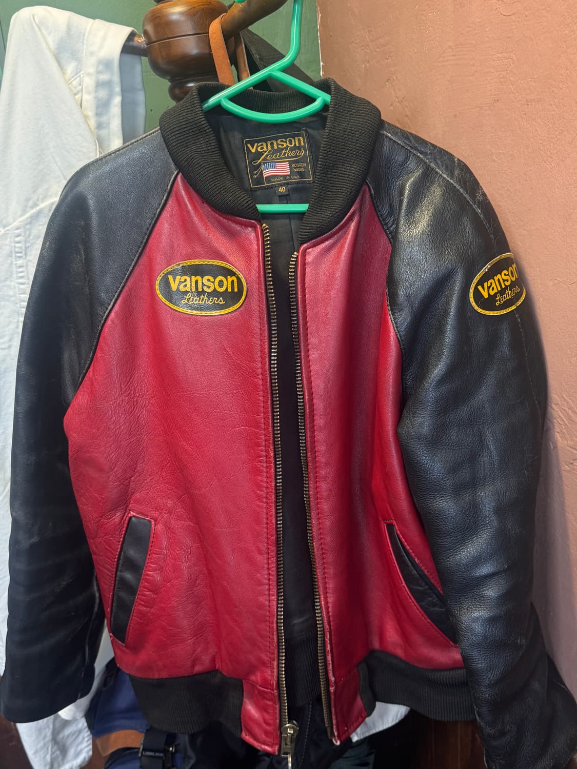 밴슨 vanson Leathers 자켓 103사이즈 /더블알엘/루이스레더 상품이미지2