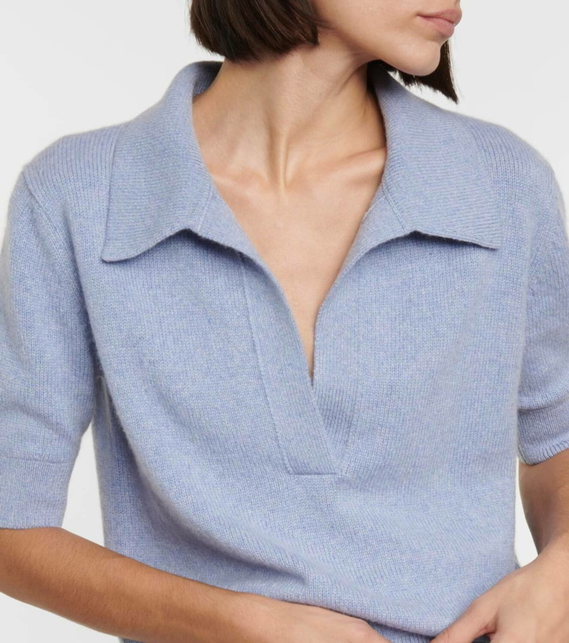 (정품/새상품) KHAITE 케이트 여성 캐시미어 폴로 니트 상품이미지4