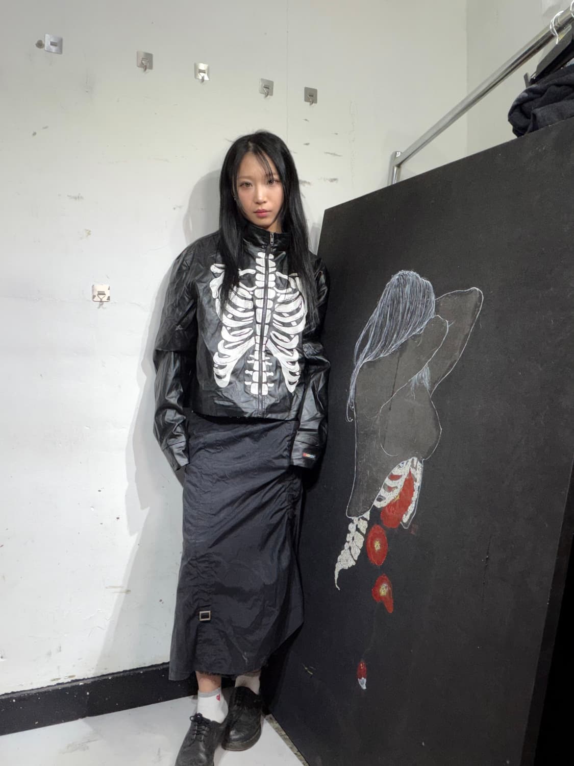 VTG 본 스켈레톤 자켓 XL 상품이미지6