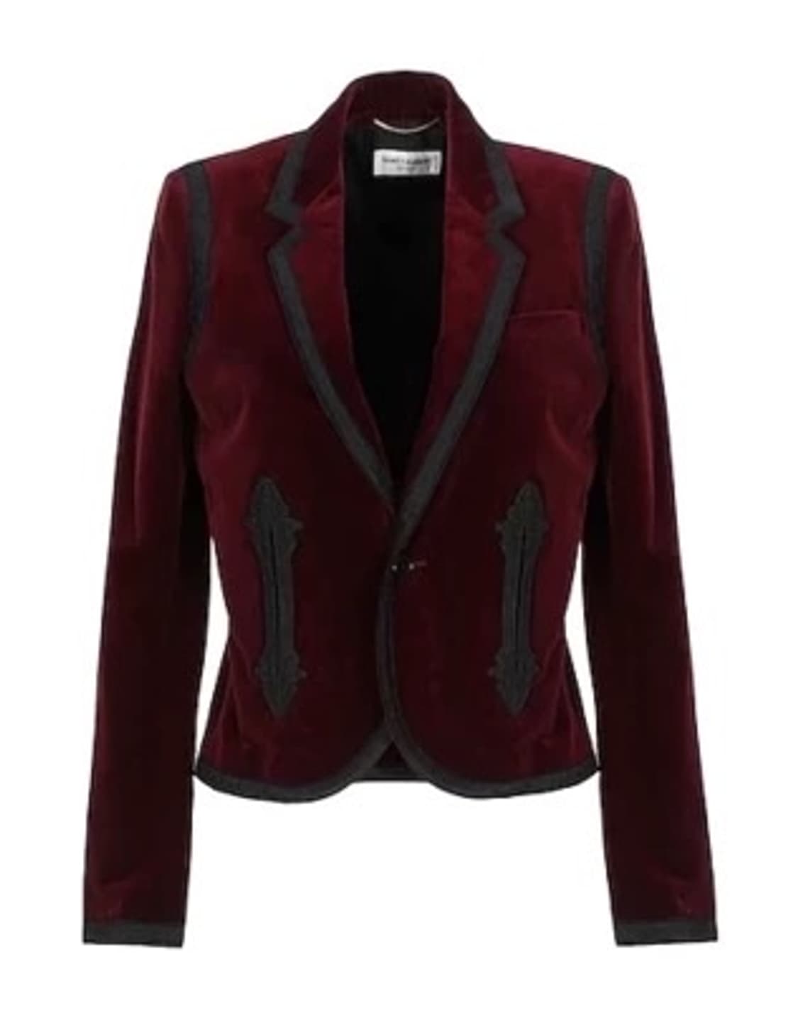 생로랑 18AW 웨스턴 벨벳 블레이저 버건디 By. 안토니 바카렐로 상품이미지1