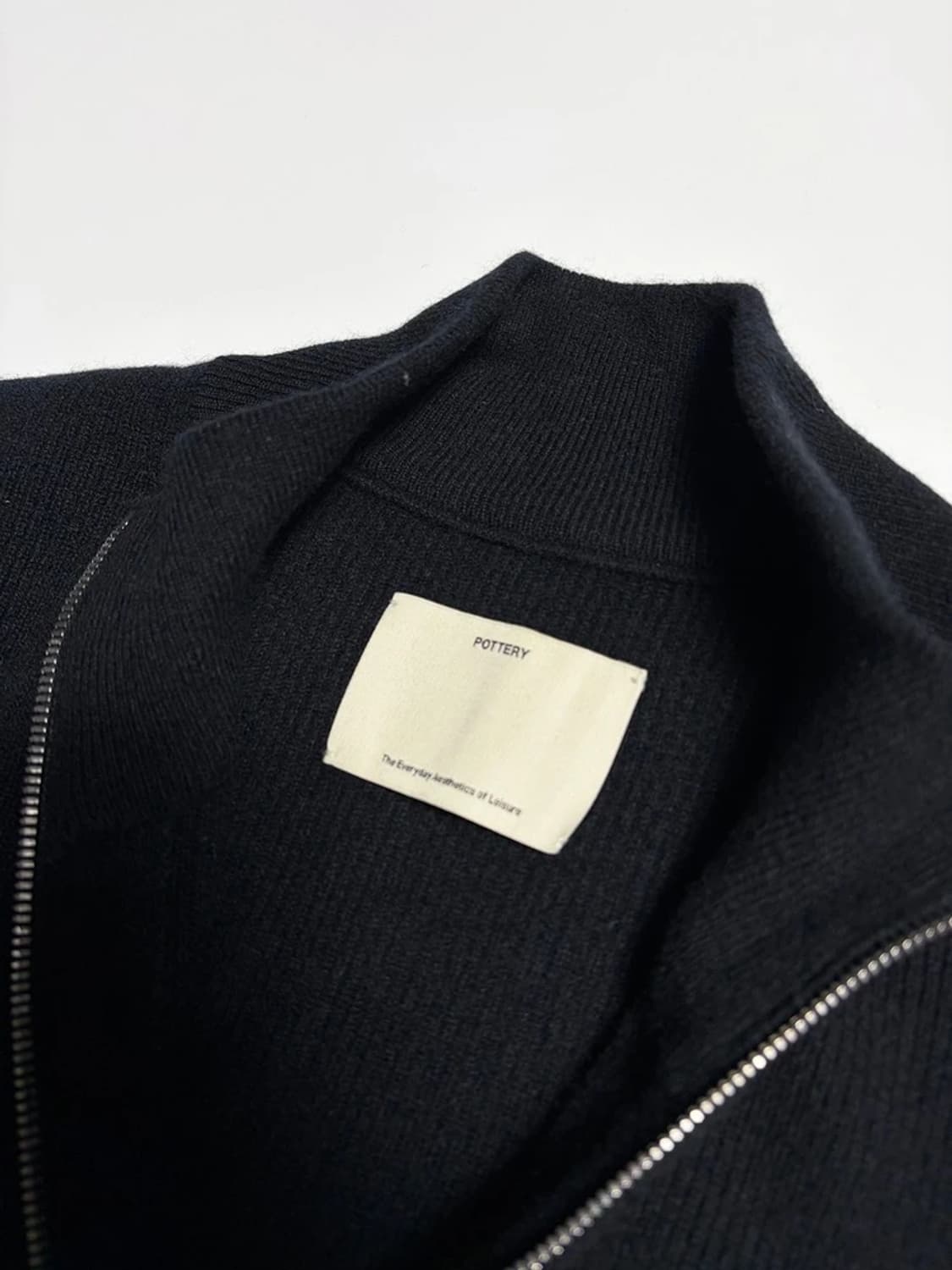 포터리 24FW 풀 집업 울 니트 자켓 R1250 상품이미지4