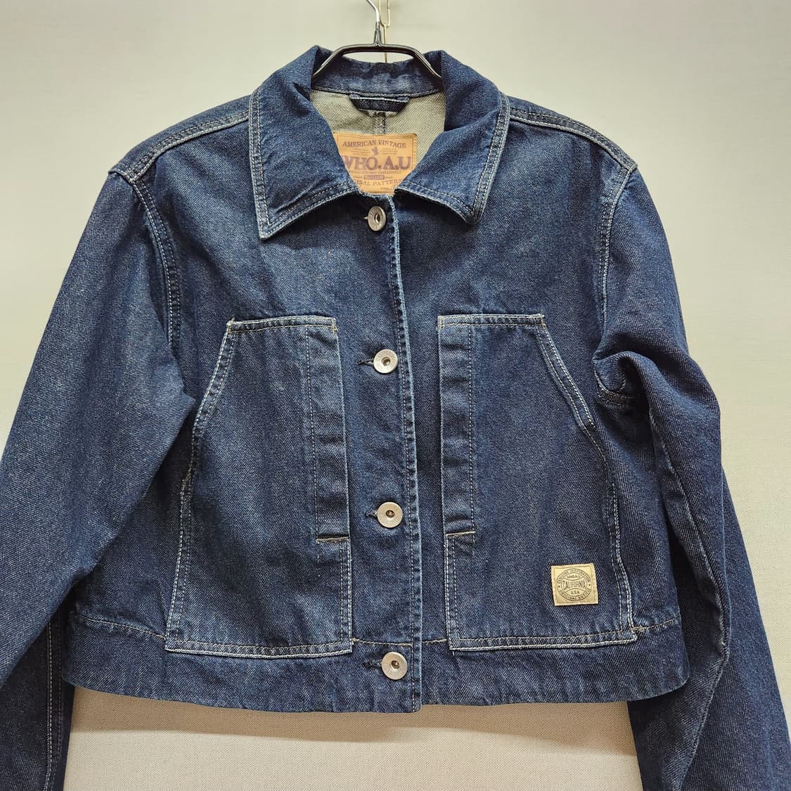 후아유 아메리칸 빈티지 크롭 데님자켓 S(M) 상품이미지2