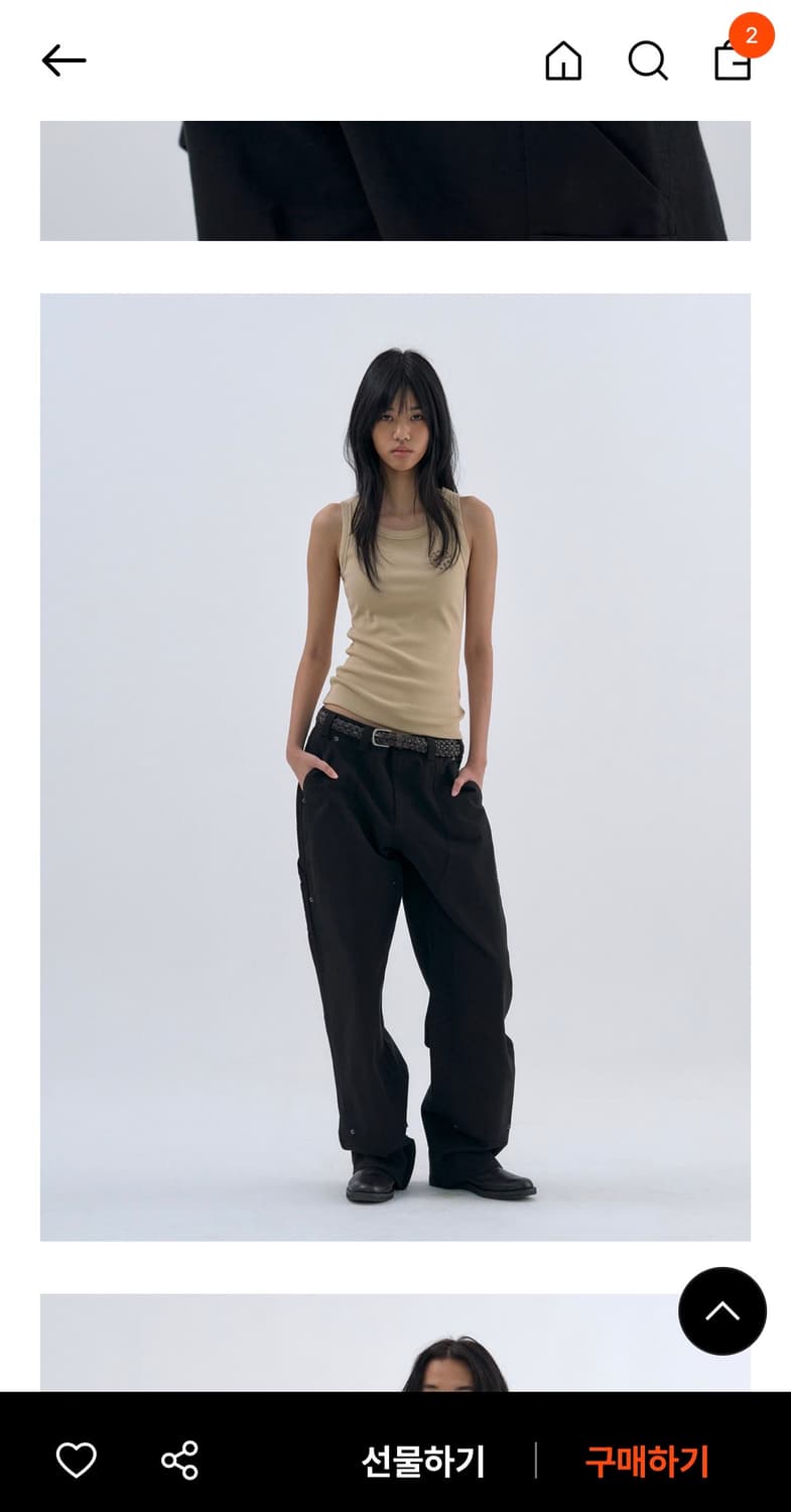 Washed Carpenter Pants Black M 상품이미지1