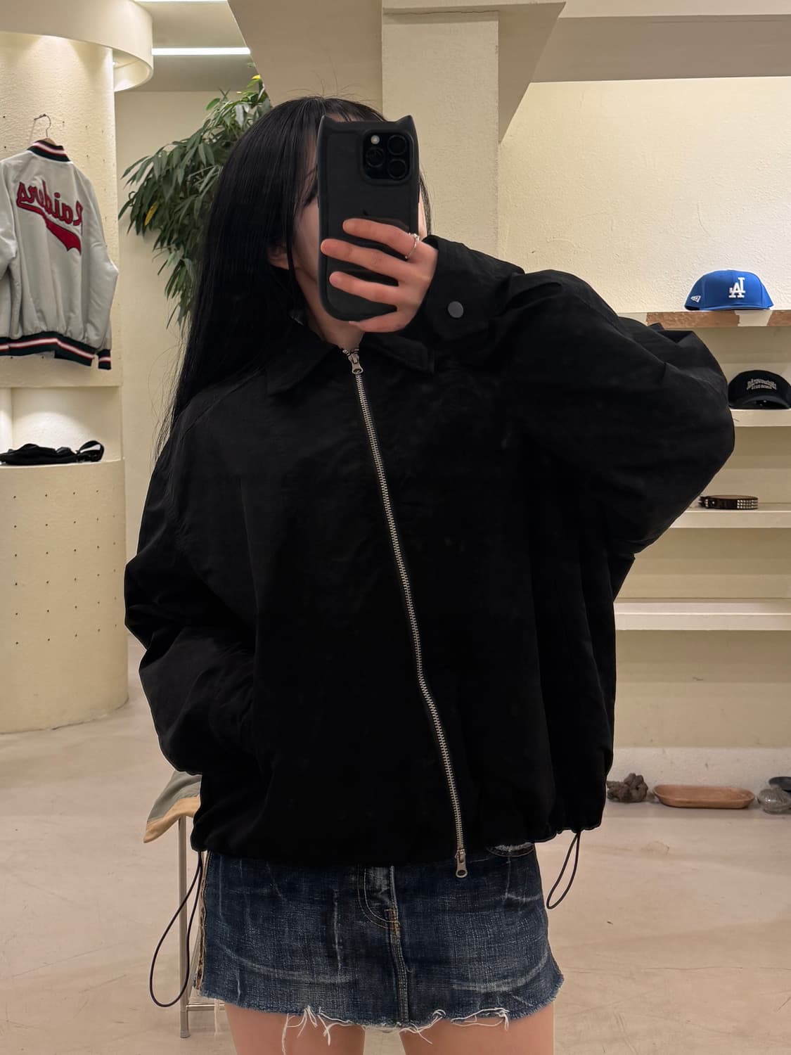 인템포무드 나일론 스티링 미니멀 자켓 U78 상품이미지1