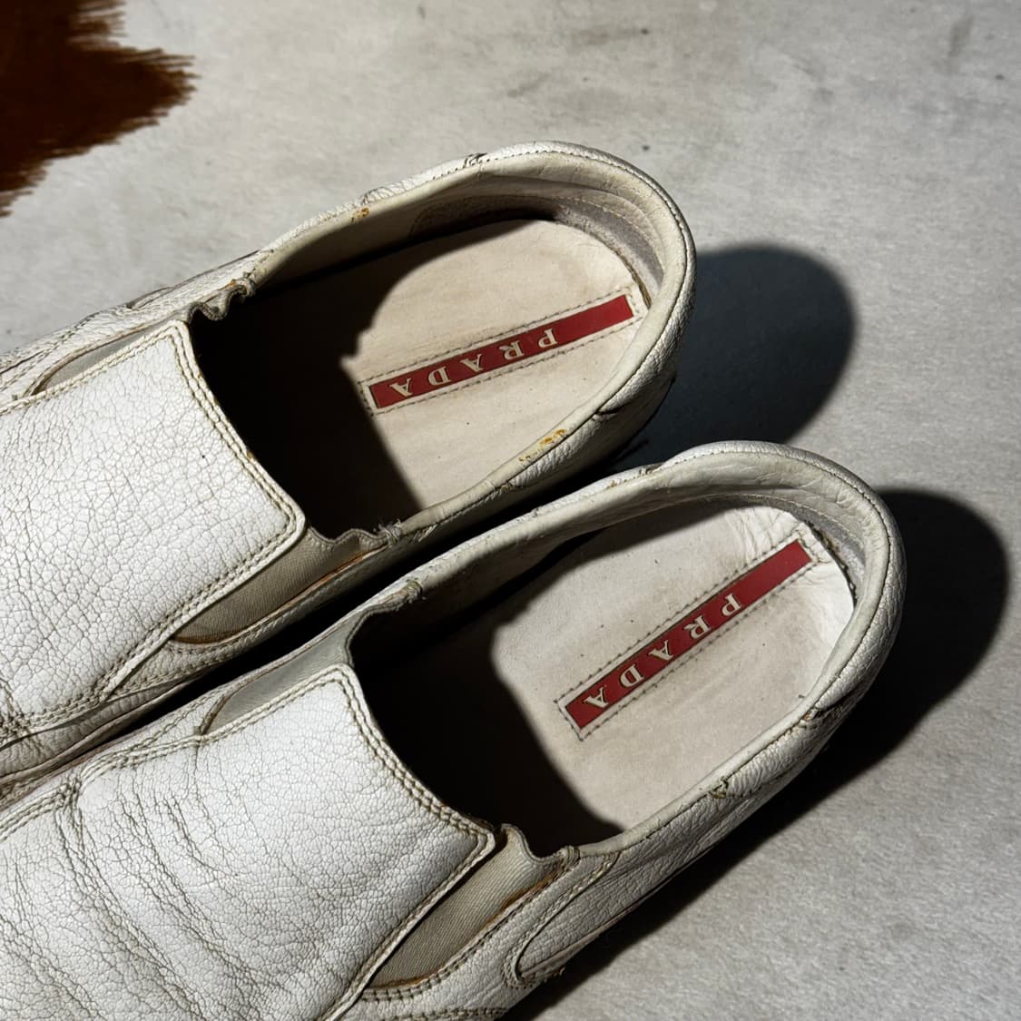 프라다 스포츠 로퍼 레더 화이트 (275-280) 상품이미지2