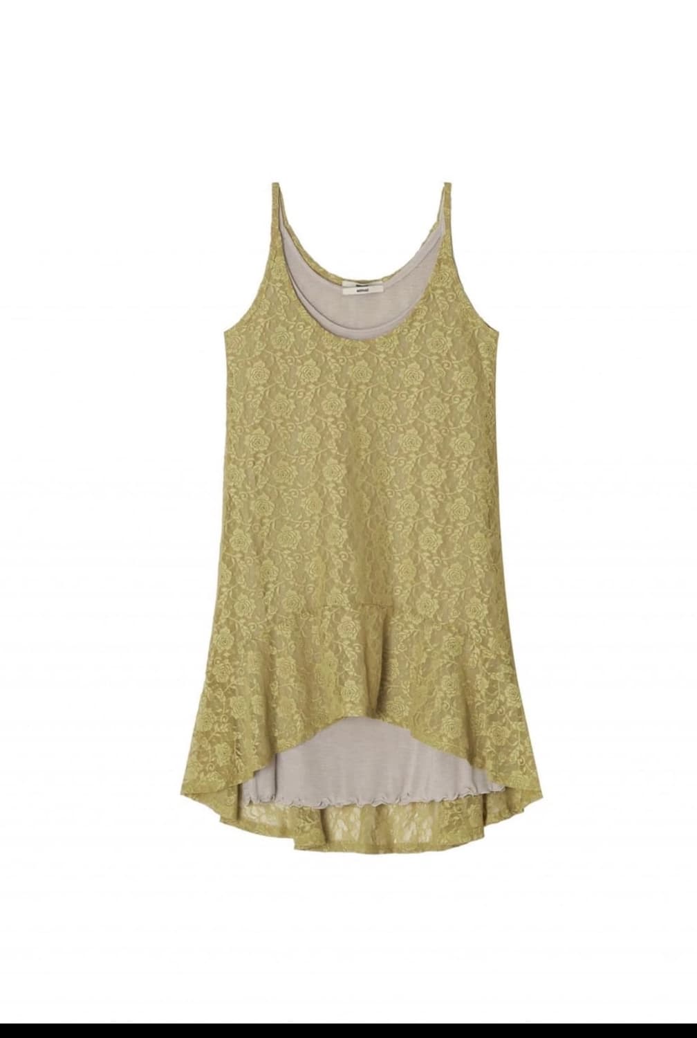 아모르샤이 Lace Flare Dress - olive 상품이미지4