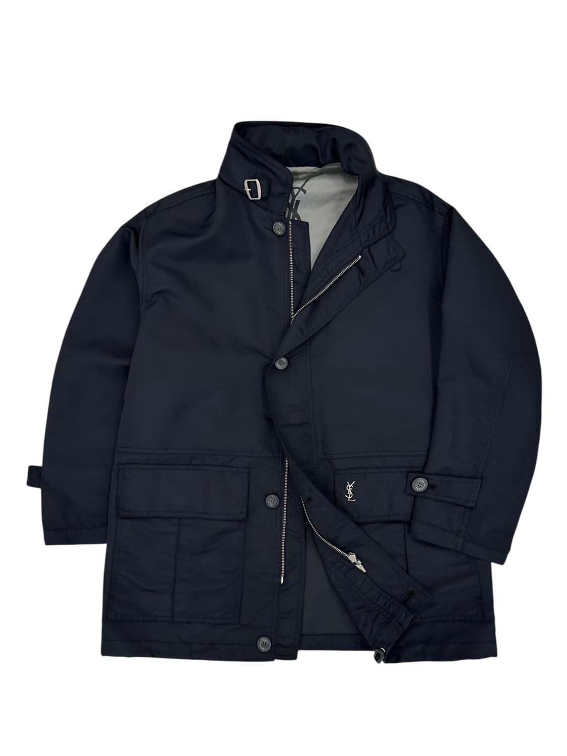 00s YSL 생로랑 나일론 자켓 블랙 (M~XL) 상품이미지1