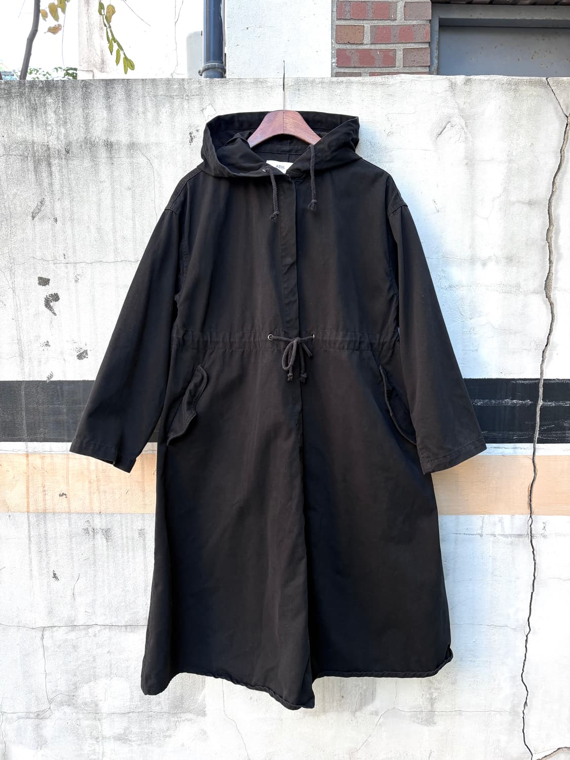 AZUL BY MOUSSY 후드 롱 야상 코트 상품이미지1