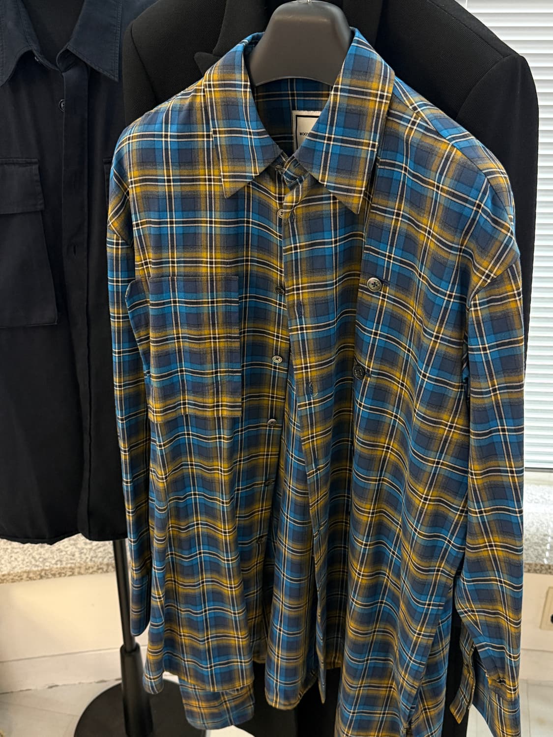 우영미 2019fw 체크 셔츠 상품이미지1