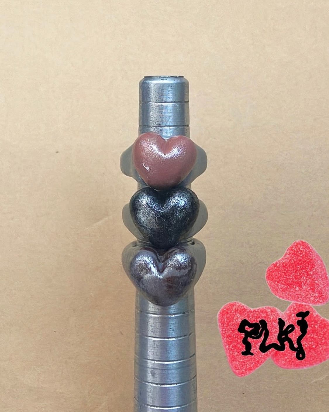 핸드메이드 스퀘어 반지 | 하트구미 스퀘어 실버 반지 | 하트반지 상품이미지2