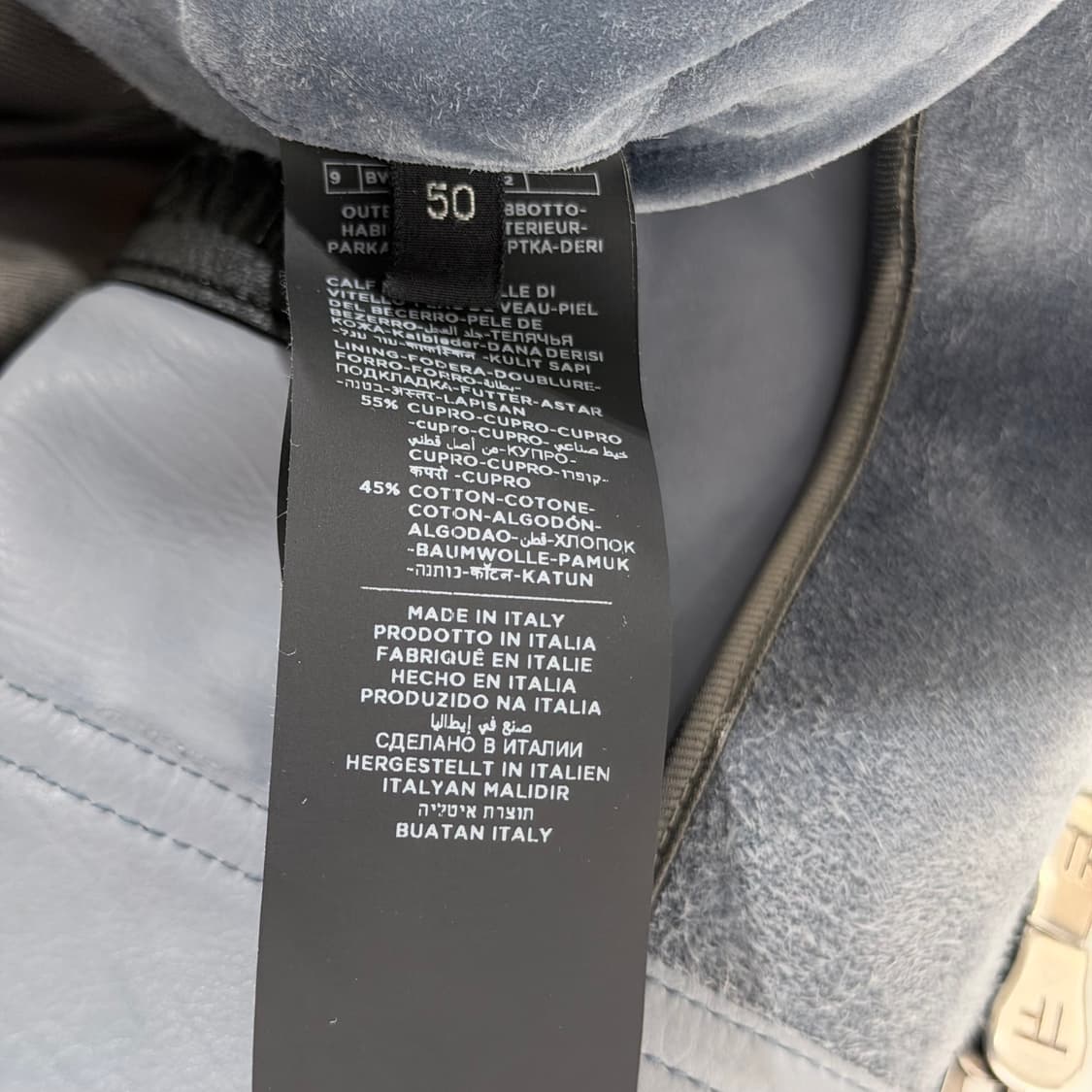 (A+/50) / 톰포드 스웨이드 오션 블루 자켓 블루종 상품이미지8