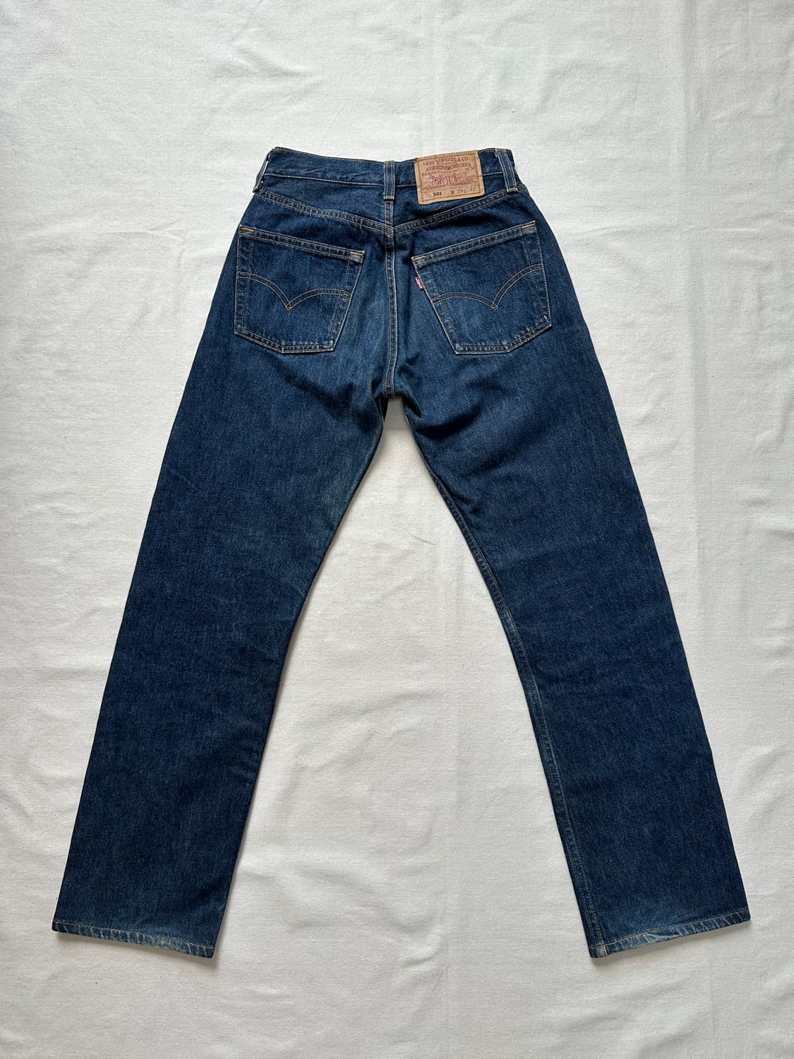 리바이스 90s USA made 501 인디고 데님팬츠 W28 실측 25 상품이미지2