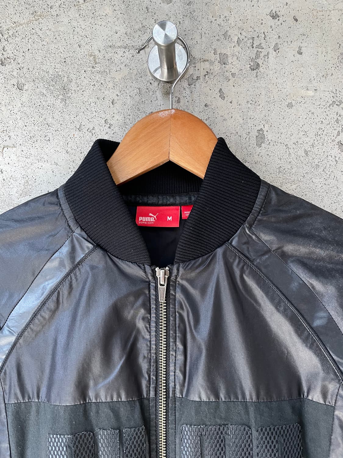 00s Puma 퓨마 로고 트랙 자켓 블랙 상품이미지6