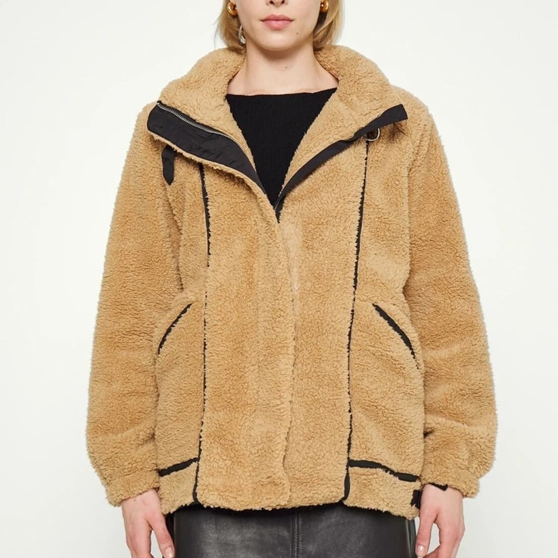 DKNY 후리스 테디 집업 자켓 상품이미지1