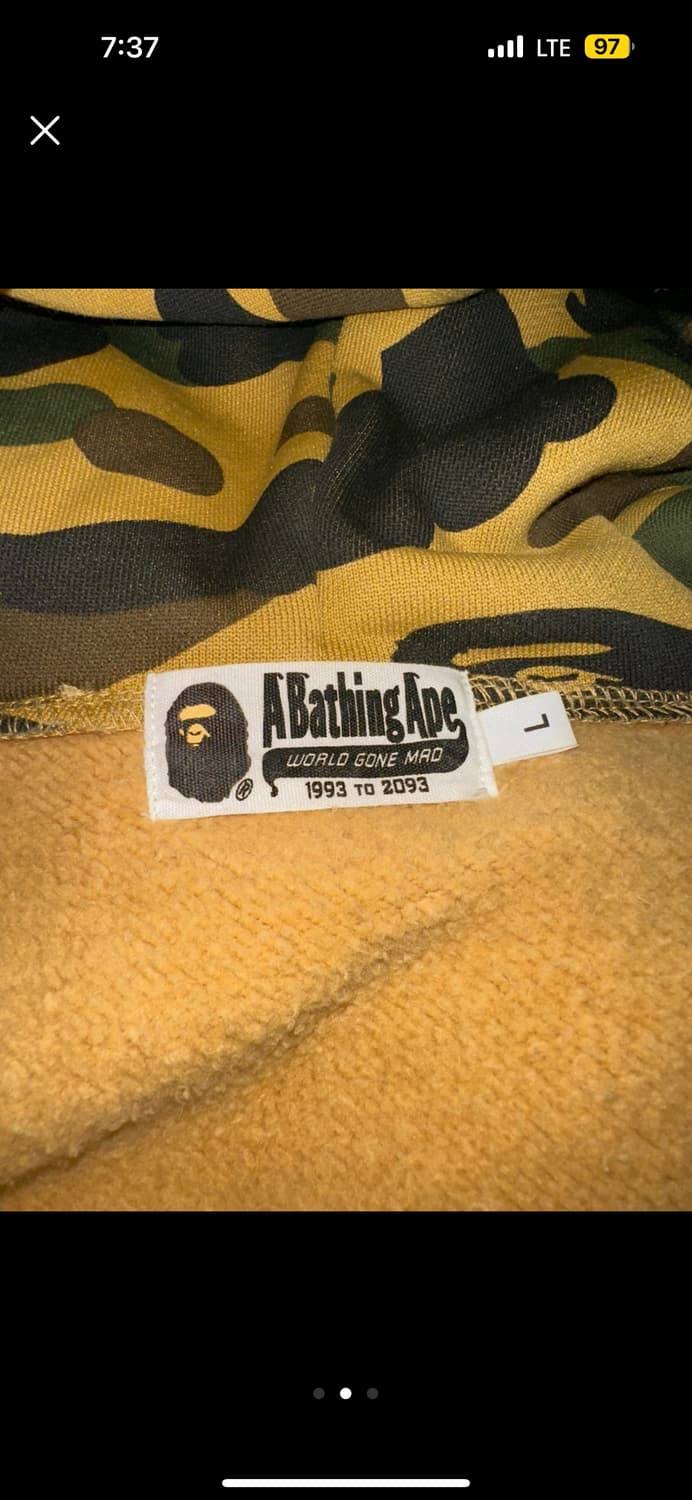 베이프 카모 후드집업 상품이미지2