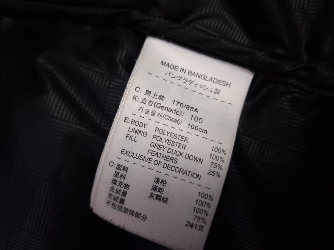 오리지날 맨체스터유나이티드 블랙 패딩 푸퍼 상품이미지3