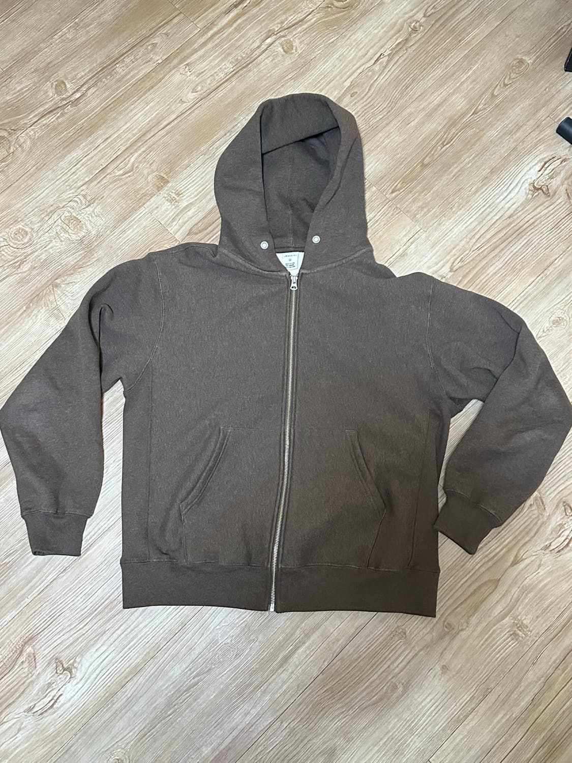 카키스 후드집업 브라운 상품이미지5