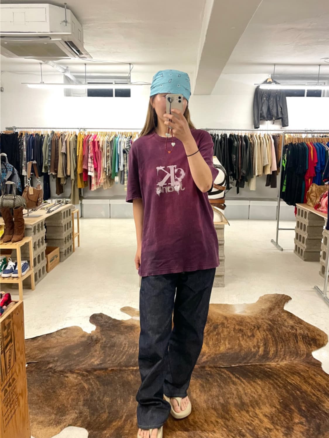 CALVIN KLEIN bleach washed t-shirts  상품이미지2