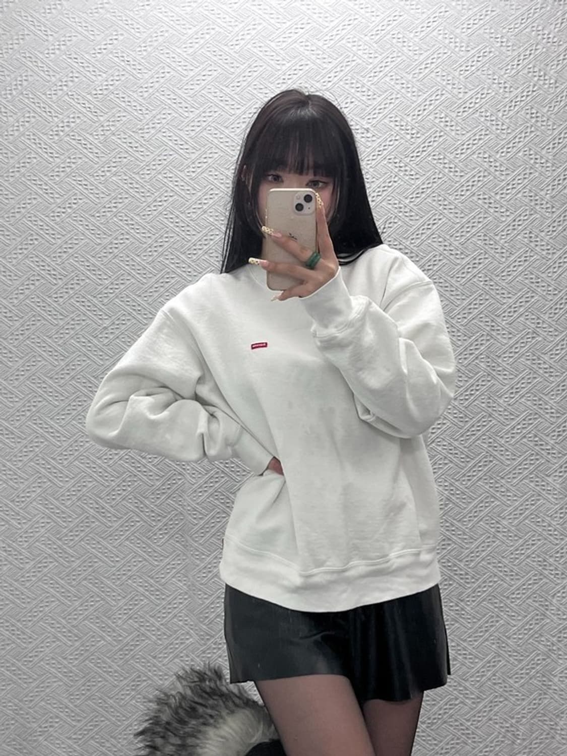 슈프림 모던 캐주얼 빈티지 스몰로고 맨투맨 S C09710 상품이미지1