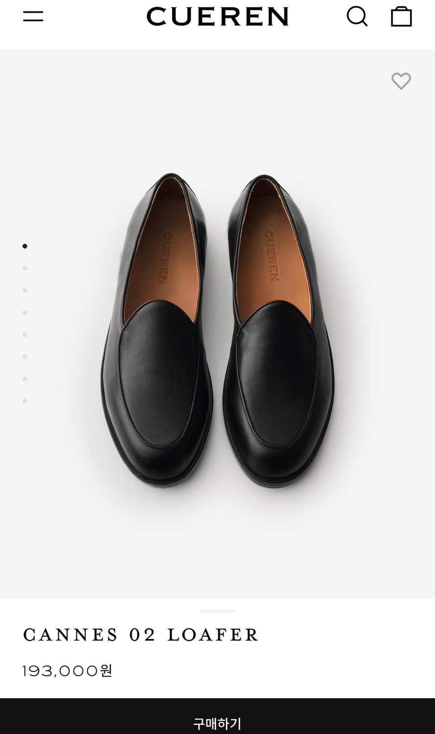 쿠에른 칸느 CANNES 02 블랙 260 상품이미지1