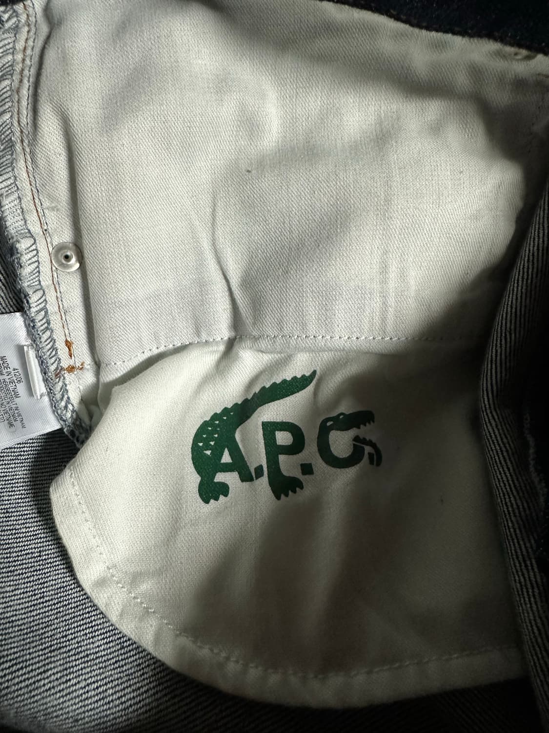 라코스테 x a.p.c 아페쎄 로우컷 데님 팬츠 상품이미지4
