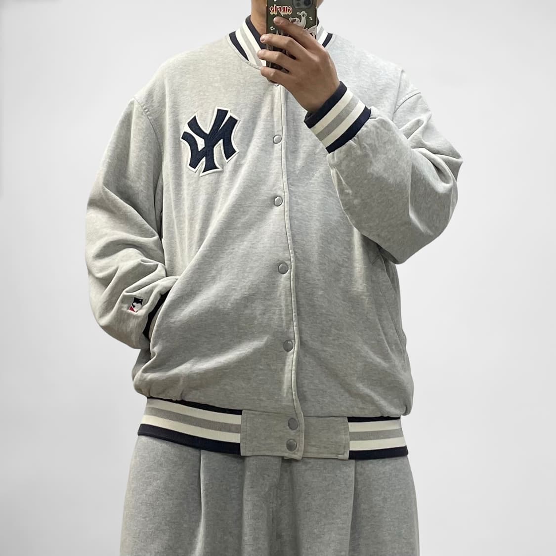 W.W.S 양키즈 스웻 바시티 자켓  상품이미지1