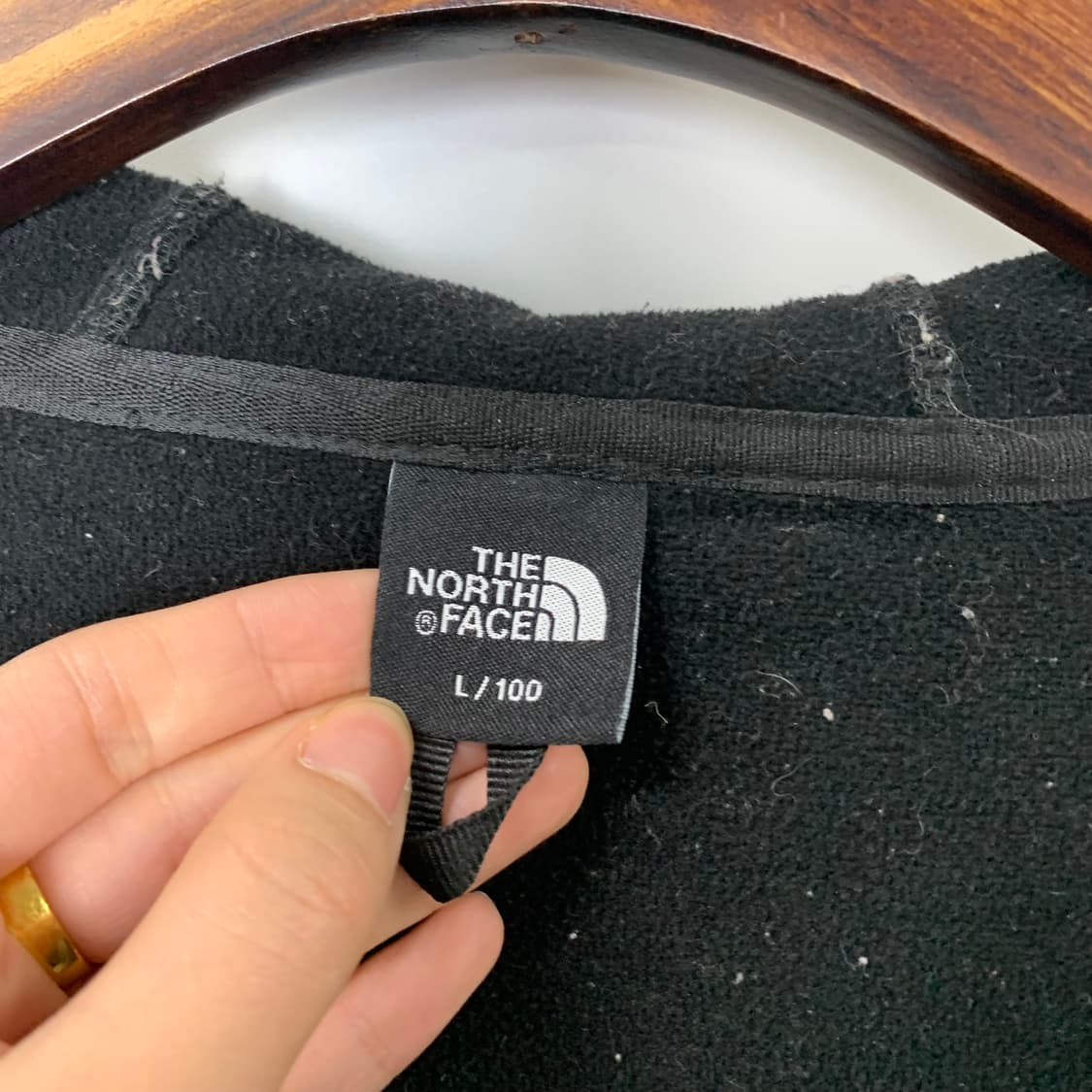 노스페이스 블랙 뽀글이 쉐르파 후드집업 상품이미지9