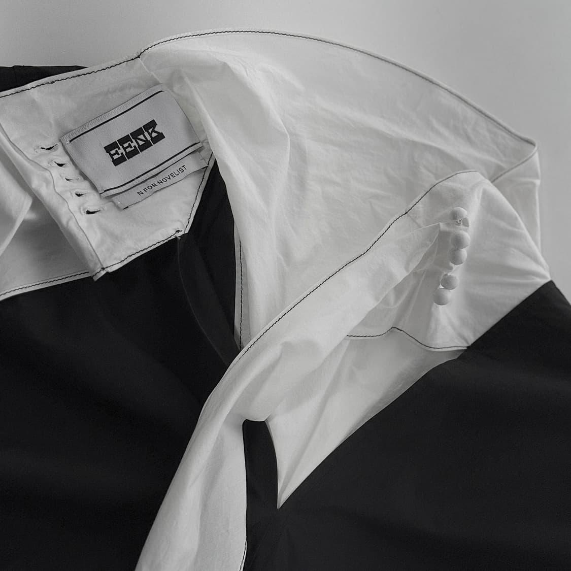 잉크 EENK V포인트 스티치 원피스 상품이미지3