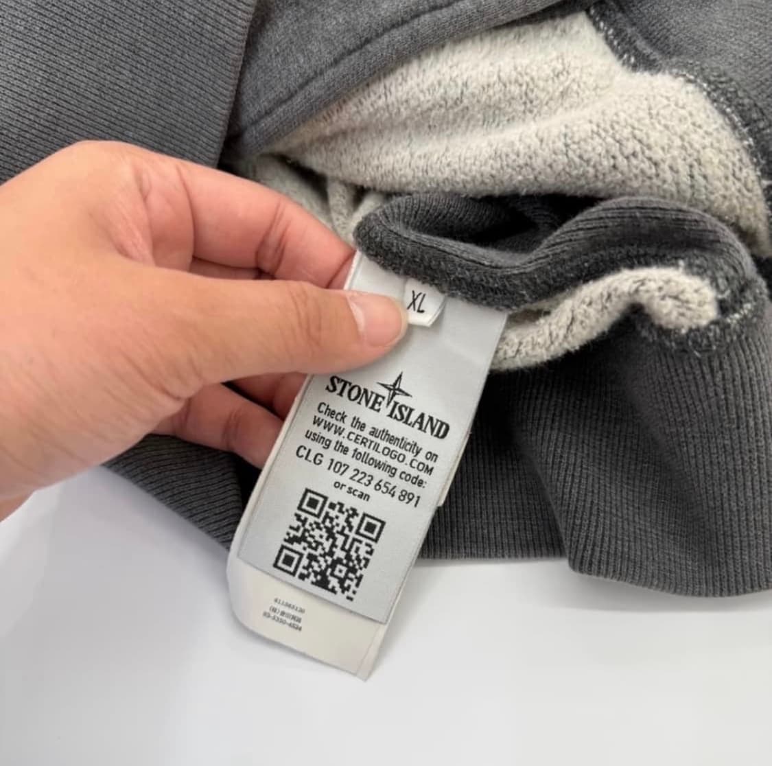 스톤아일랜드 가먼트다잉 버튼업 하이넥 스웻 자켓 상품이미지3