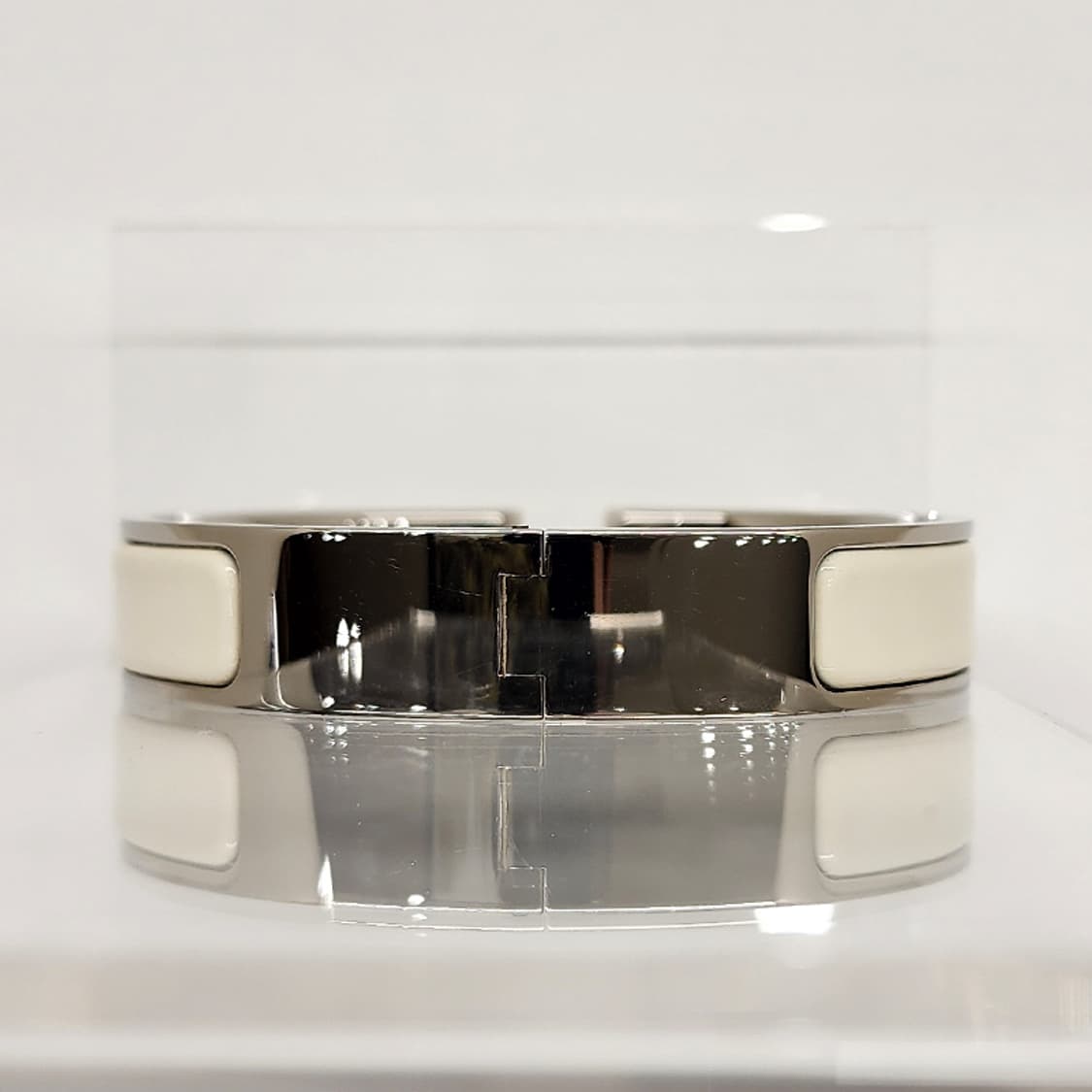 에르메스 클릭아슈 은장 PM 브레이슬릿 화이트 상품이미지4