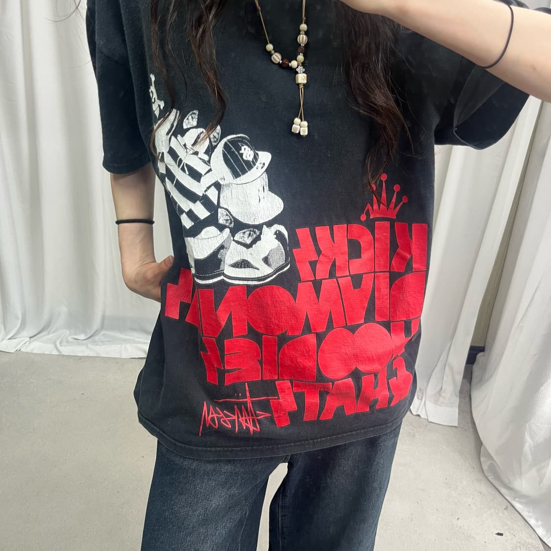Stussy 90’s black T-shirts 상품이미지3