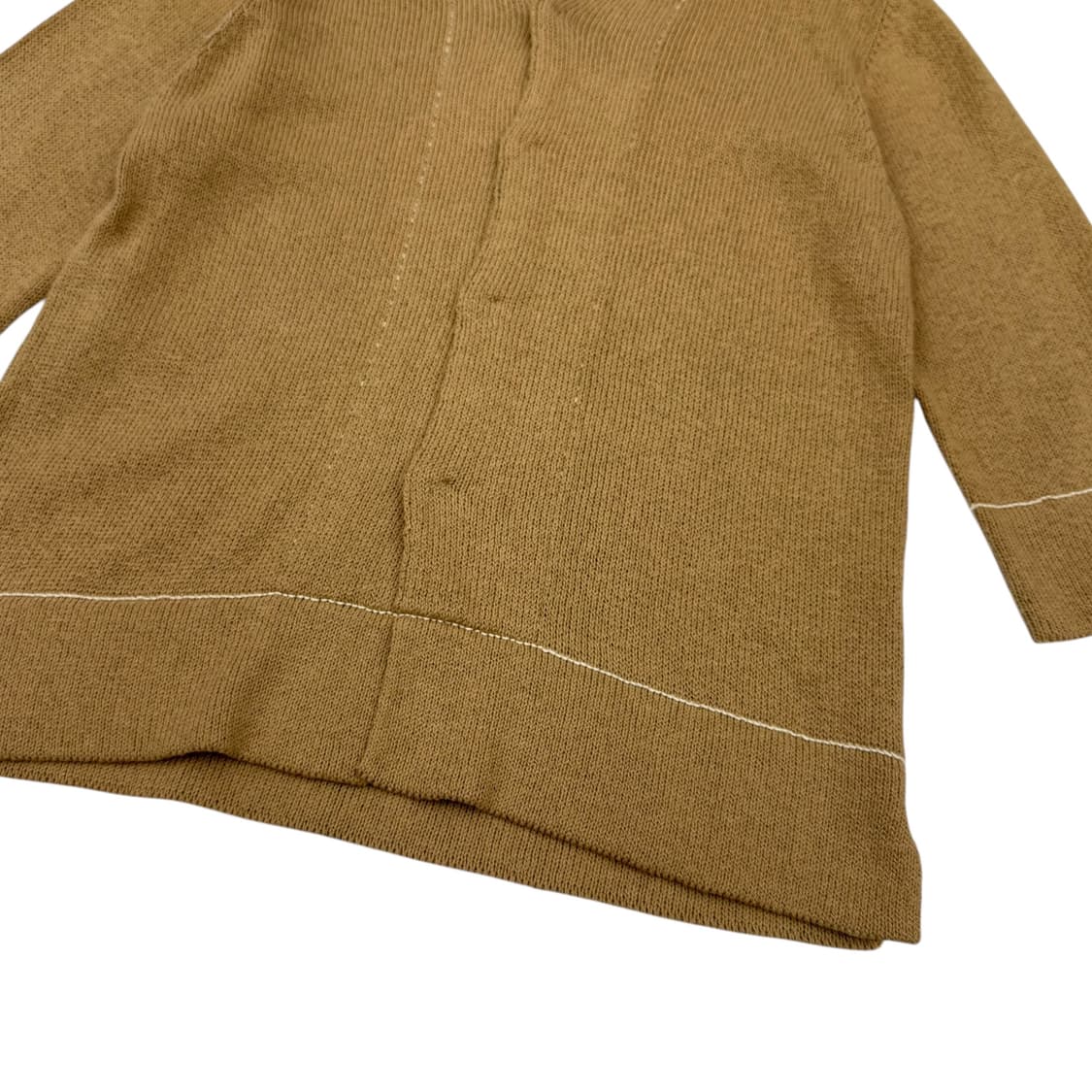 요지 야마모토 스티치 코튼 니트 7부 가디건 상품이미지5