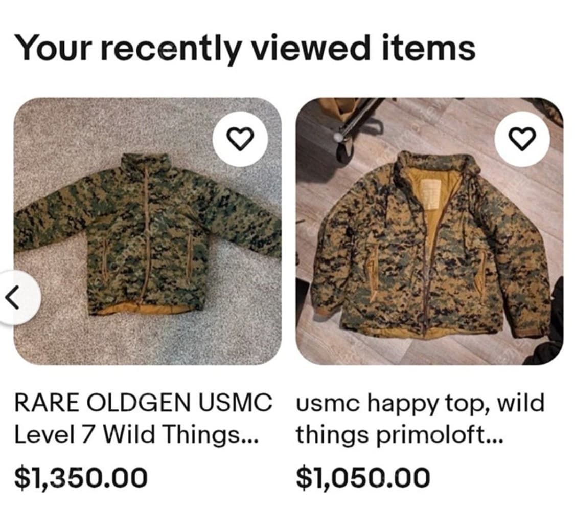 미해병대  USMC 프리마로프트 레벨7 우드마펫 해피슈트 XS사이즈 상품이미지5