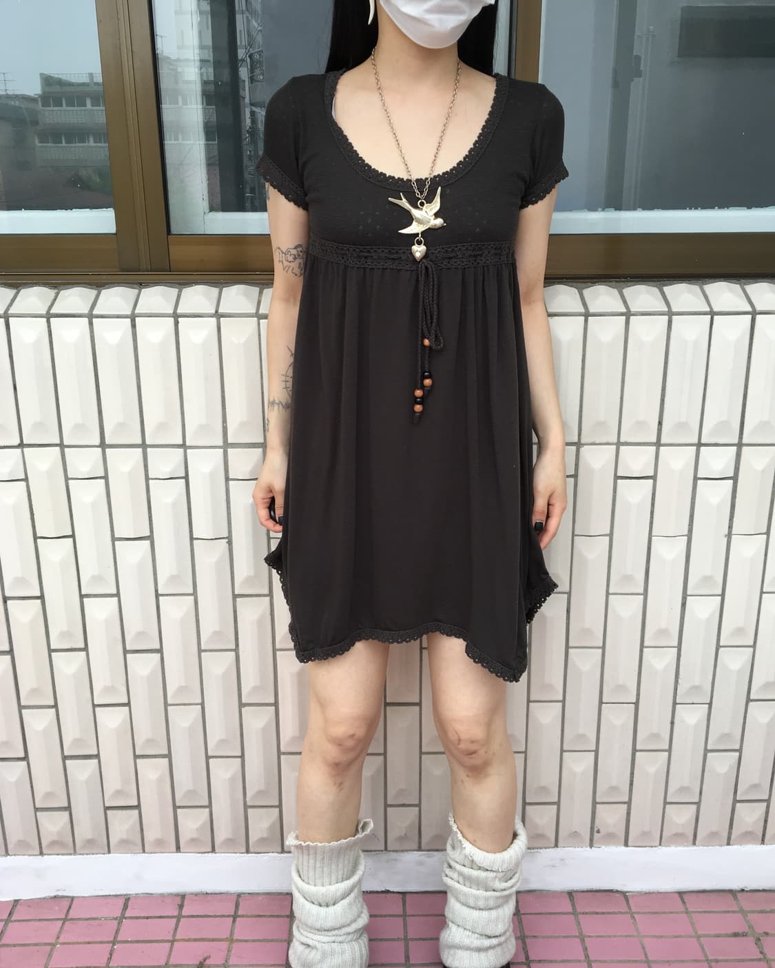 Crochet point unbalanced onepiece 상품이미지1