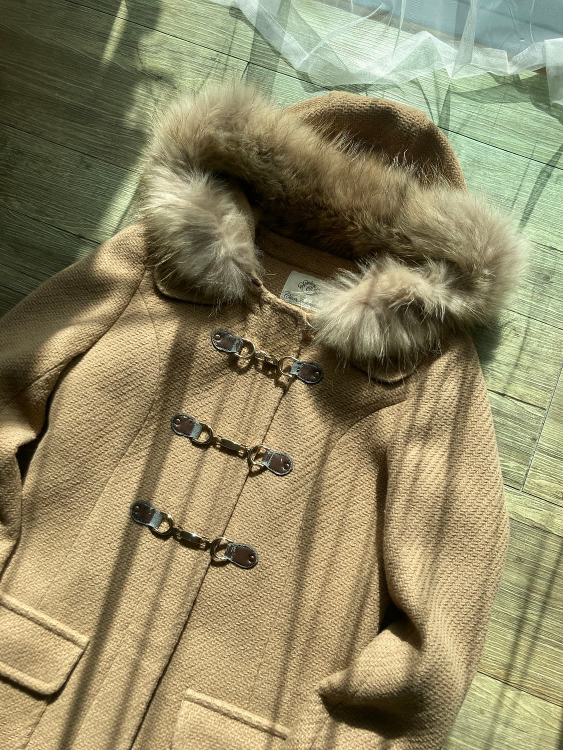 사와코 하구미 슈가슈가룬 바닐라 오네갸루 화이트 갸루 토키털 퍼 코트  상품이미지2