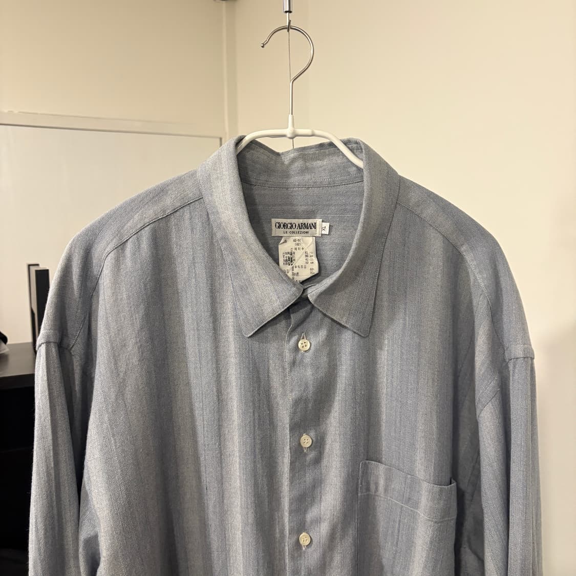  ▫️90s Giorgio Armani Herringbone Shirt' 상품이미지4