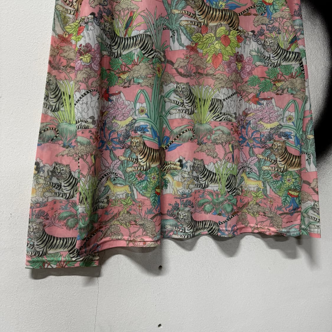 VTG 빈티지 오리엔탈 동양풍 패턴 파스텔 톤 시스루 롱슬리브 상품이미지4