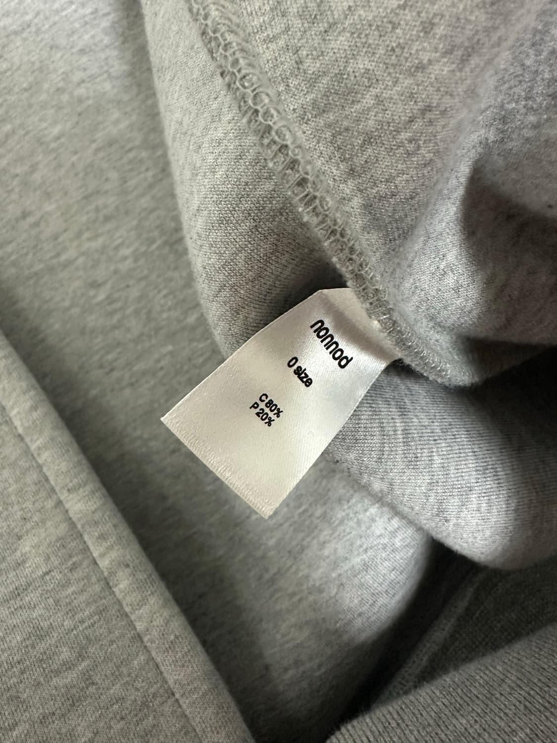 [0]논노드 스쿠바 집 후디 그레이 상품이미지4