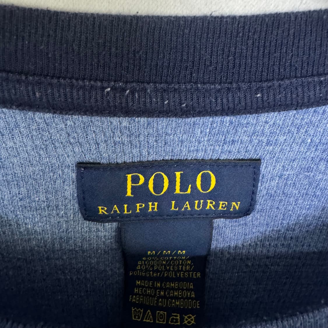 폴로 포니 라운드 와플 롱슬리브 긴팔 상품이미지3