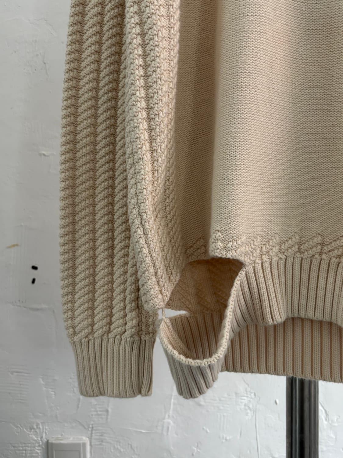 Maison Margiela 마르지엘라 15SS 아이보리스티치 케이블니트 상품이미지4