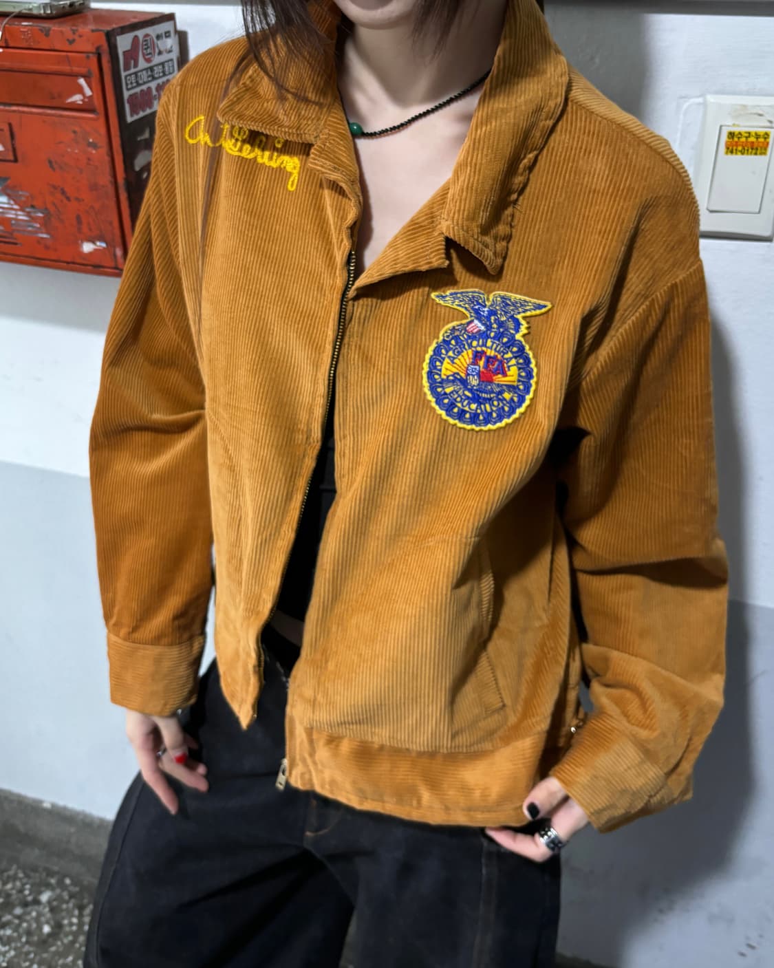 90s 아메리칸 빈티지 FFA 브라운 코듀로이  상품이미지1