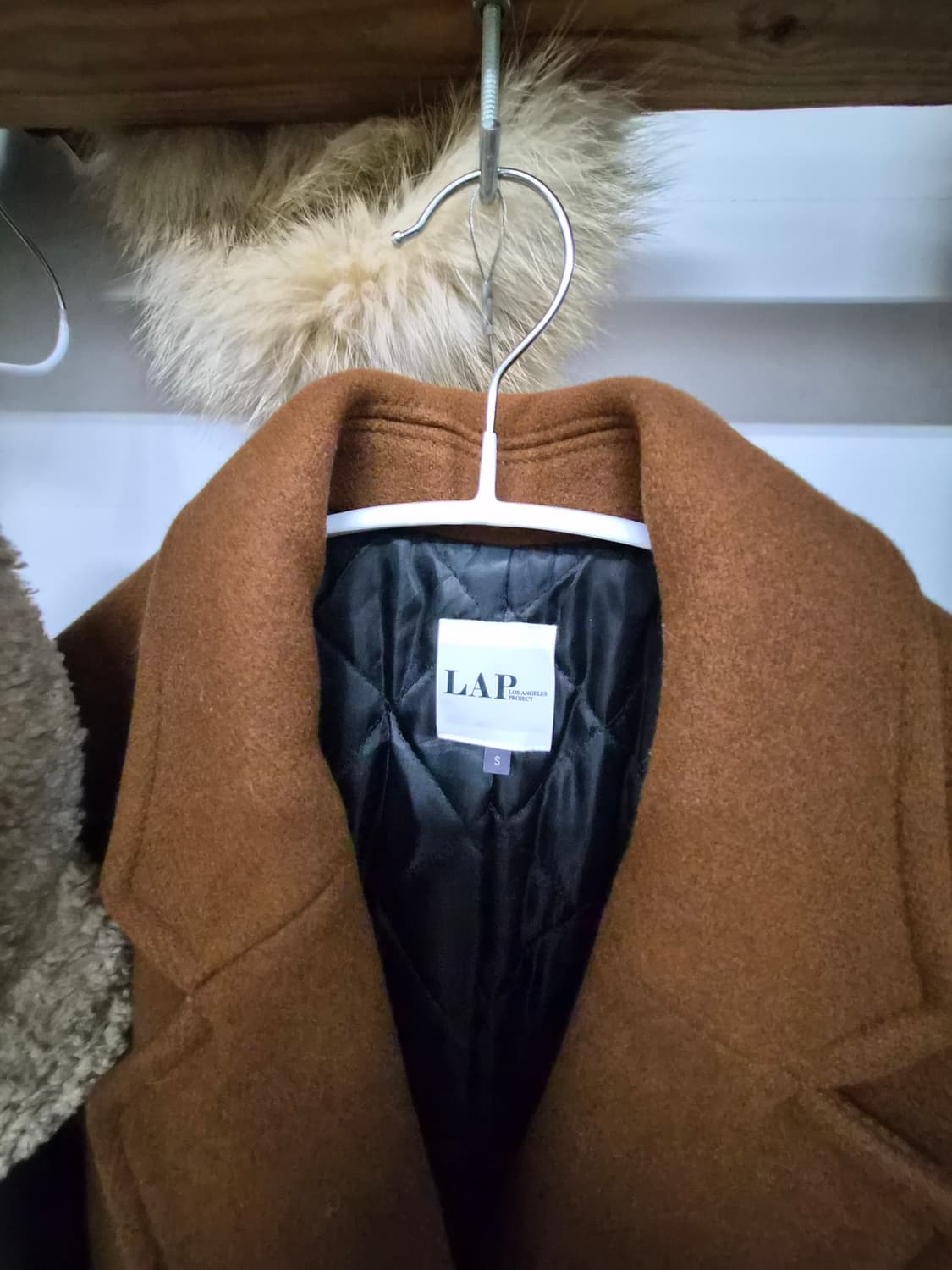 랩 퀼팅 야상 코트 상품이미지2