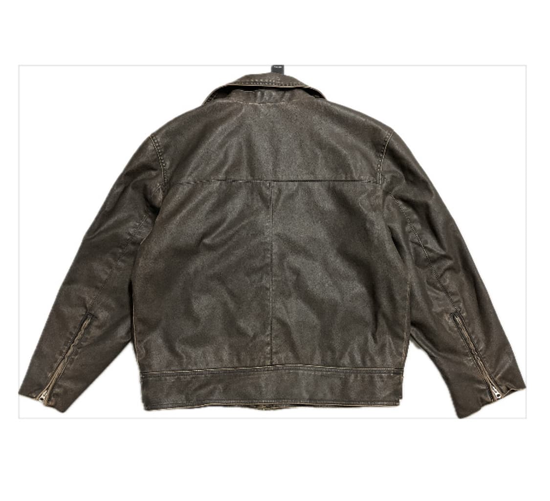 H&M 레더 라이더 자켓 브라운 상품이미지2